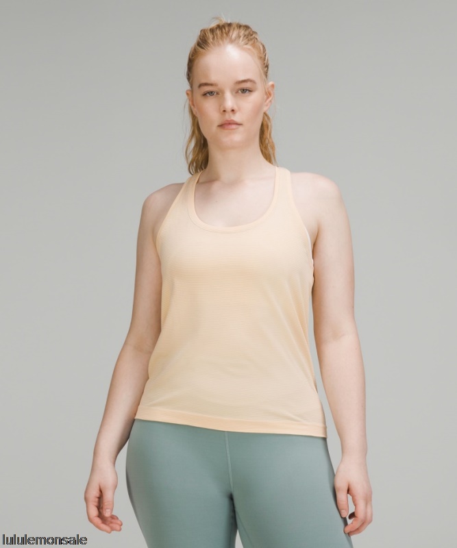 Lululemon Damen DELULU516 | Swiftly Tech Racerback Tank Top 20 Race Length Tempo Stripe Prosecco